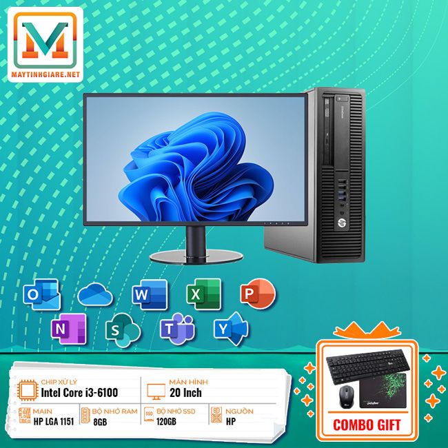 Máy Tính Bàn HP i3-8GB-120GB